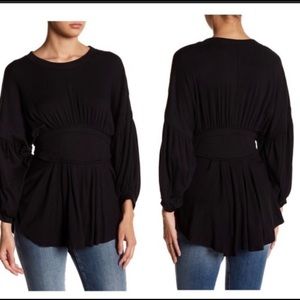 Free People “Time Traveler” Black Top - size SML